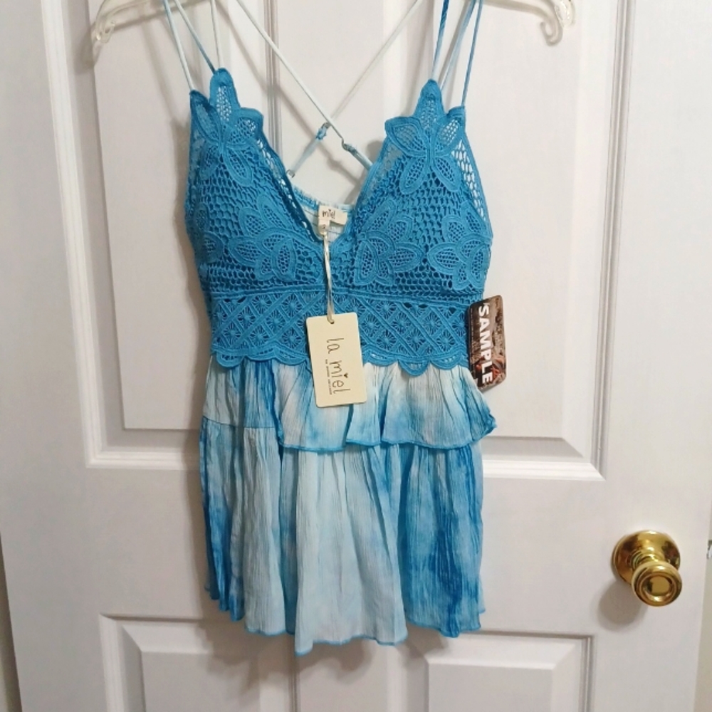 La Miel Ballet Lace Tank Top